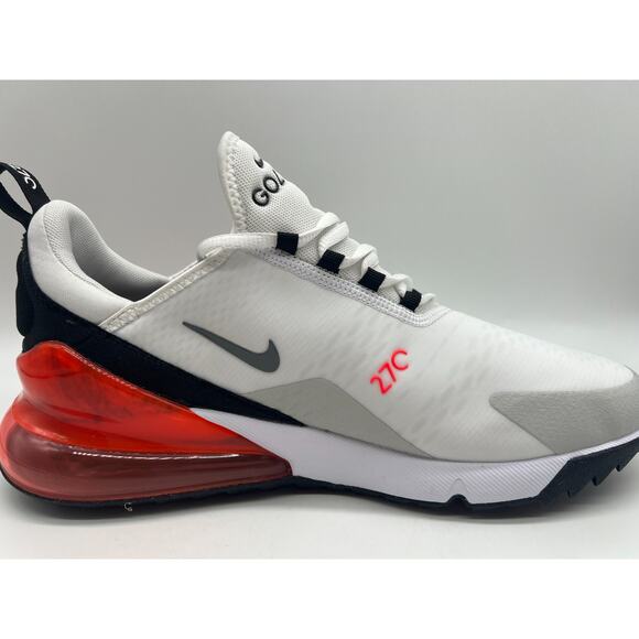 Nike Air Max 270 Golf White Red Men\'s Size 9.5 CK6483-103 New (Grade B) main image 12